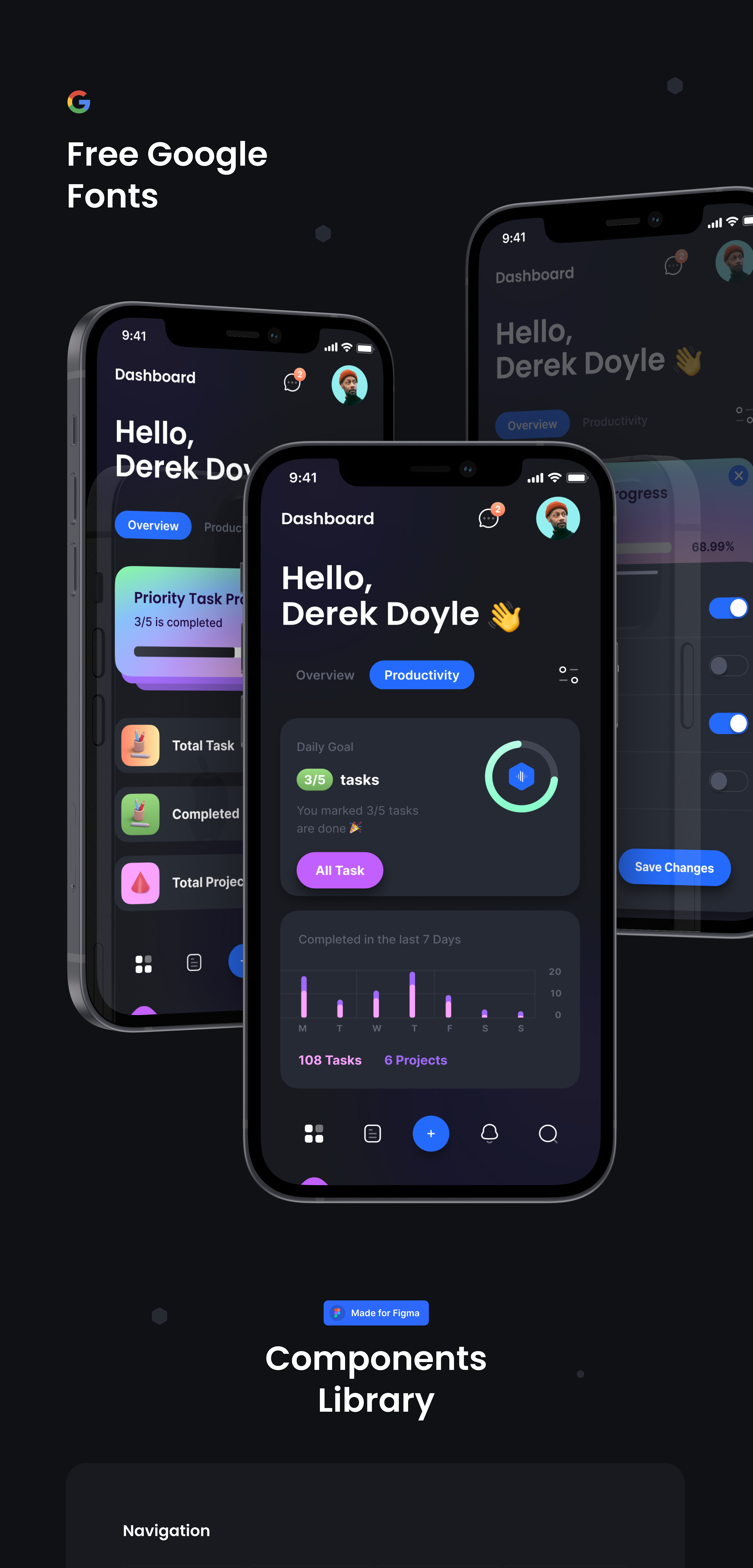TaskZ - TaskMaster - Flutter UI Kit