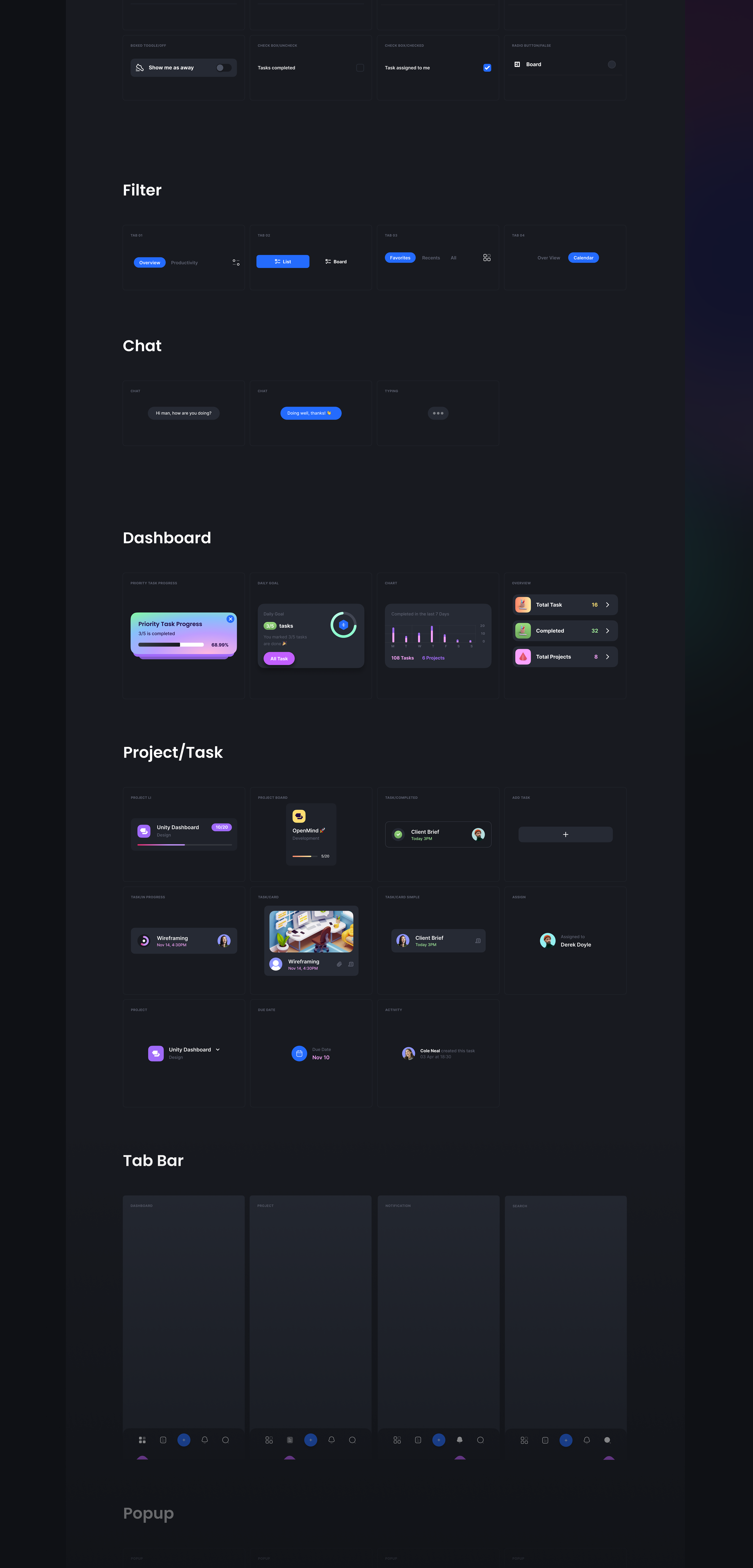 TaskZ - TaskMaster - Flutter UI Kit