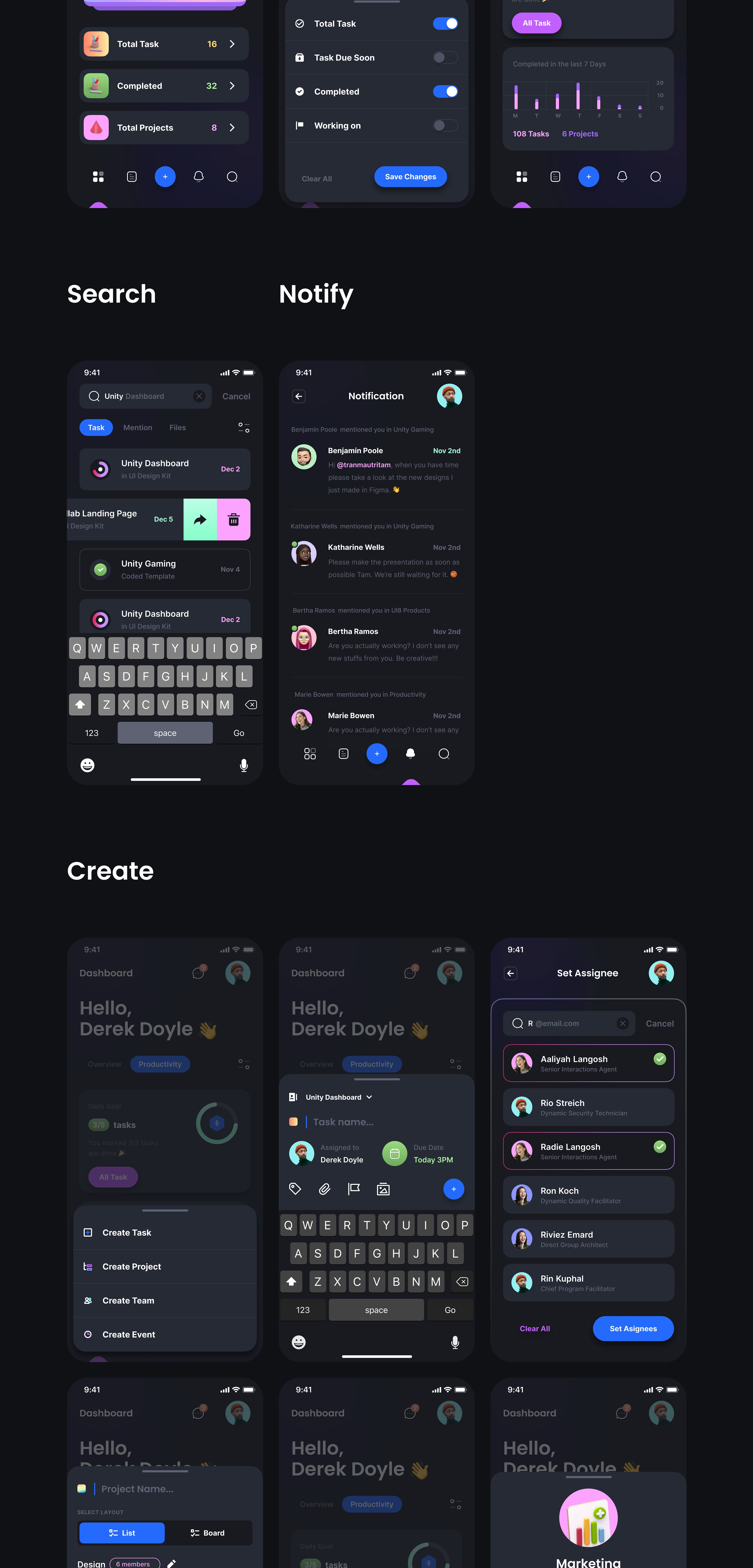 TaskZ - TaskMaster - Flutter UI Kit